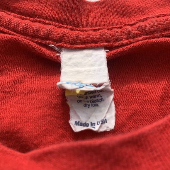 Vintage Hoyt Bowhunting T-Shirt Red Double Sided Y2K Made in USA Small Anvil - Picture 3 of 5